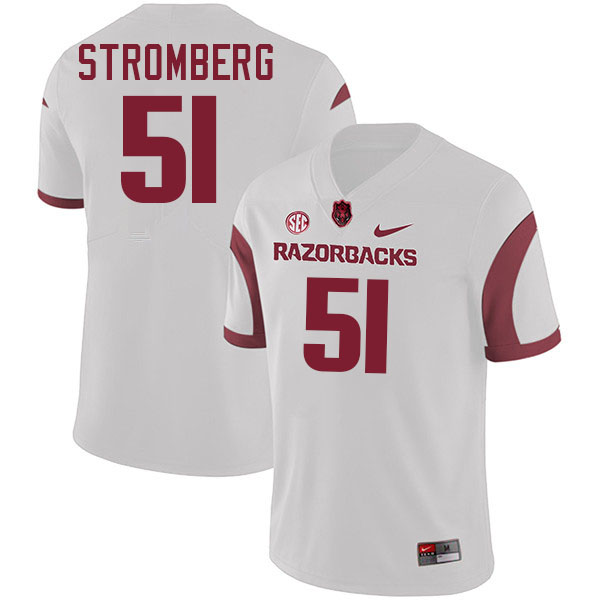 Ricky Stromberg Arkansas Jersey,Arkansas Razorbacks #51 Ricky Stromberg Jersey Youth College-White